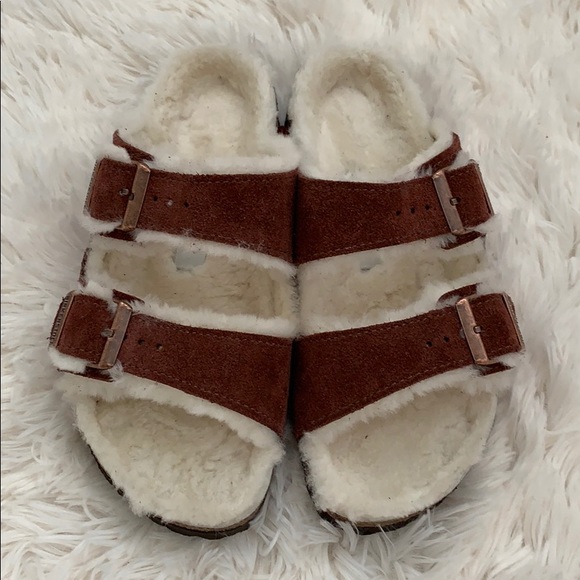 Birkenstock Arizona Shearling Sandals - Picture 6 of 8